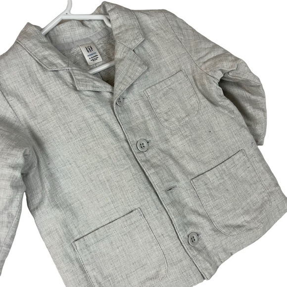 Baby Gap Boy’s Gray Heavyweight Button Up Blazer Jacket‎ - Picture 7 of 7